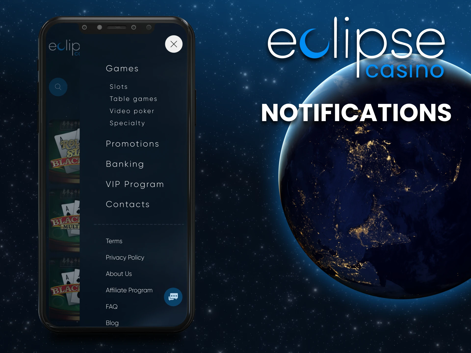 The Eclipse app will always notify you of news.